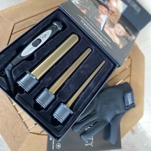 Curling Wand Interchangeable Sizes “Pretty In A Minute” Salon Grade ! Brand New